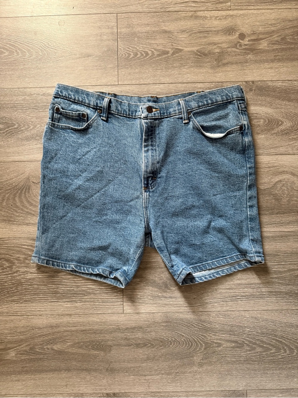 Wrangler Men's Light Blue Denim Jean Shorts